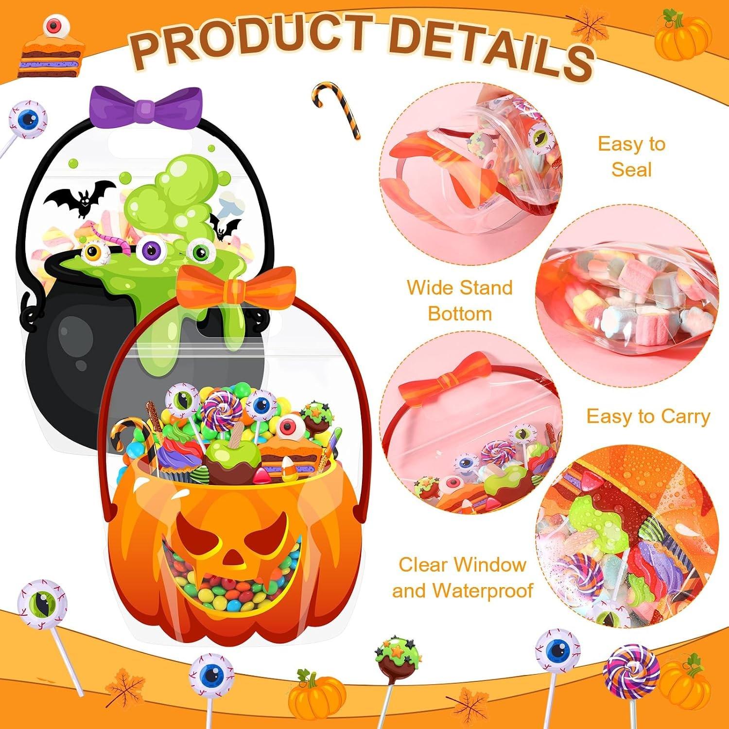 🎃 Halloween Treat Bags with Handles 🍬