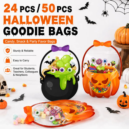 🎃 Halloween Treat Bags with Handles 🍬