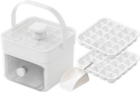 Portable One-Press Ice Maker