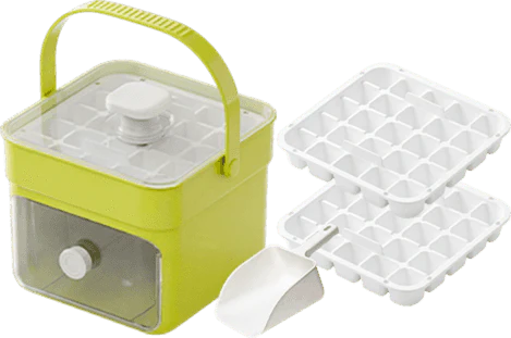 Portable One-Press Ice Maker