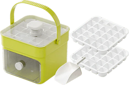 Portable One-Press Ice Maker
