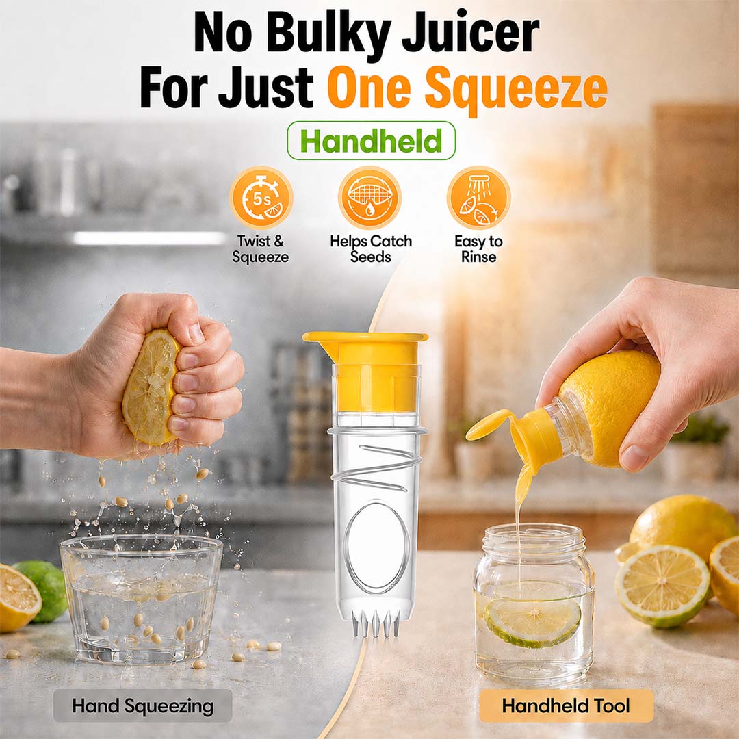 2026 New Model Manual Mini Fruit Juicer for Lemons and Citrus Fruits
