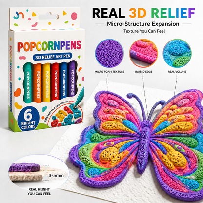 3D Puffy Paint Pens – Heat-Activated Art That Pops 🔥