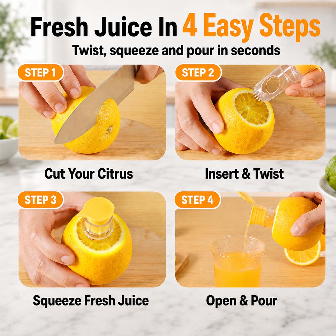 2026 New Model Manual Mini Fruit Juicer for Lemons and Citrus Fruits