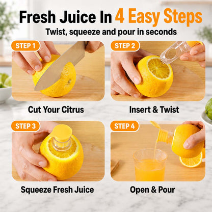 2026 New Model Manual Mini Fruit Juicer for Lemons and Citrus Fruits