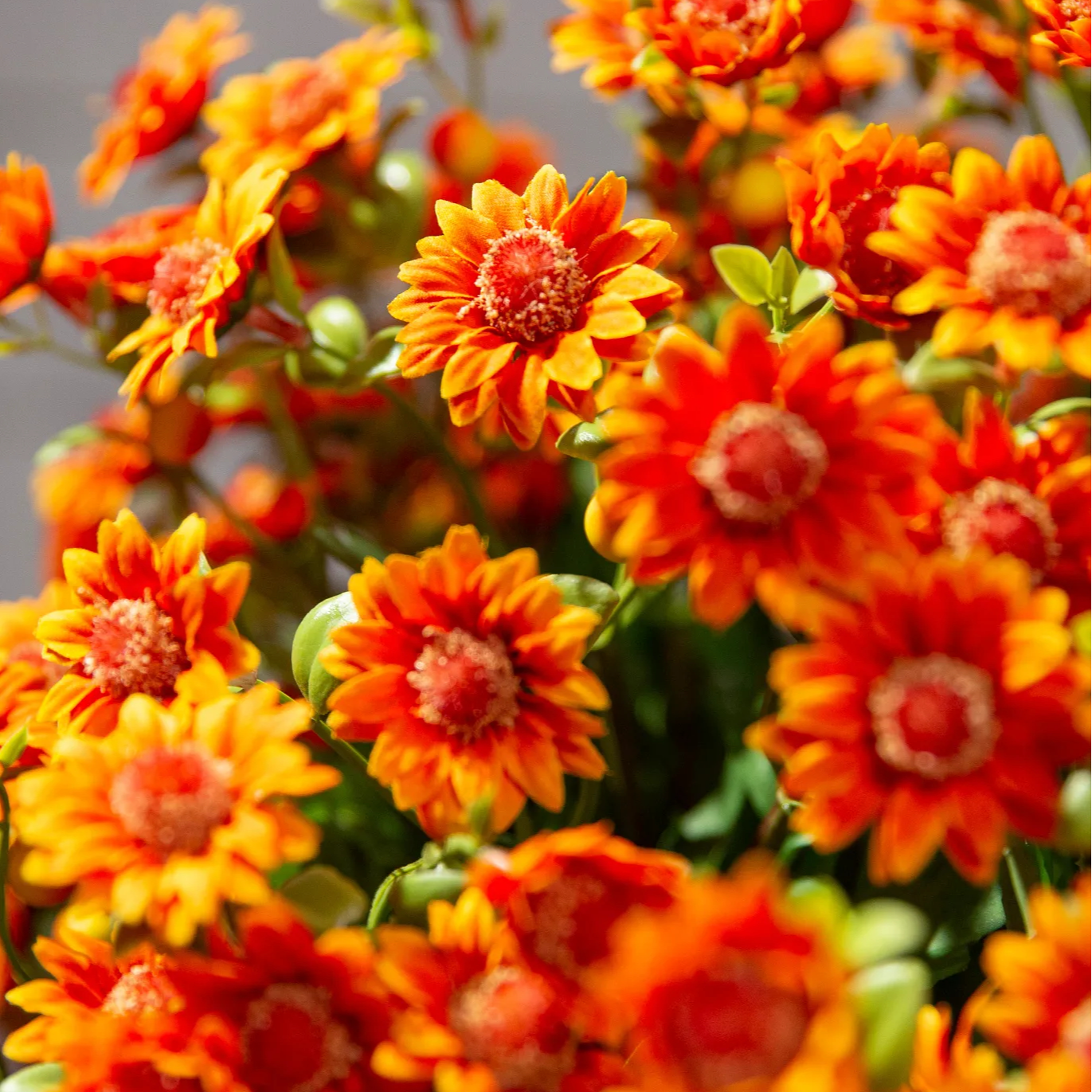 🏆Flash Sale⚡Artificial Outdoor Sunset Mums Flowers 🌻- UV resistant, Waterproof, Windproof 💧