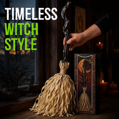 ⭐Animated Moving Witch Broom Light‑Sound‑Motion