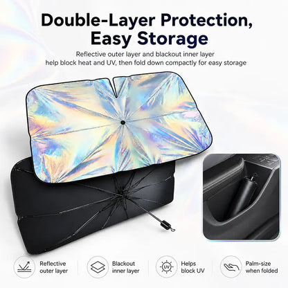 🔥 50% OFF SUMMER SALE ☀️ | 3-Second Windshield Sun Shade Umbrella