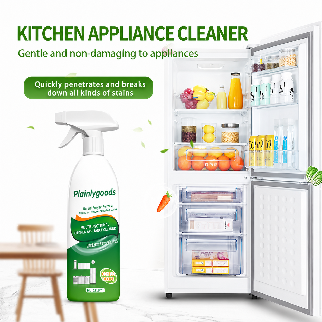 🍋 Kitchen Enzyme Cleaner – Powerful Degreasing, Long-Lasting Freshness   🍋🧽【Flash Sale】