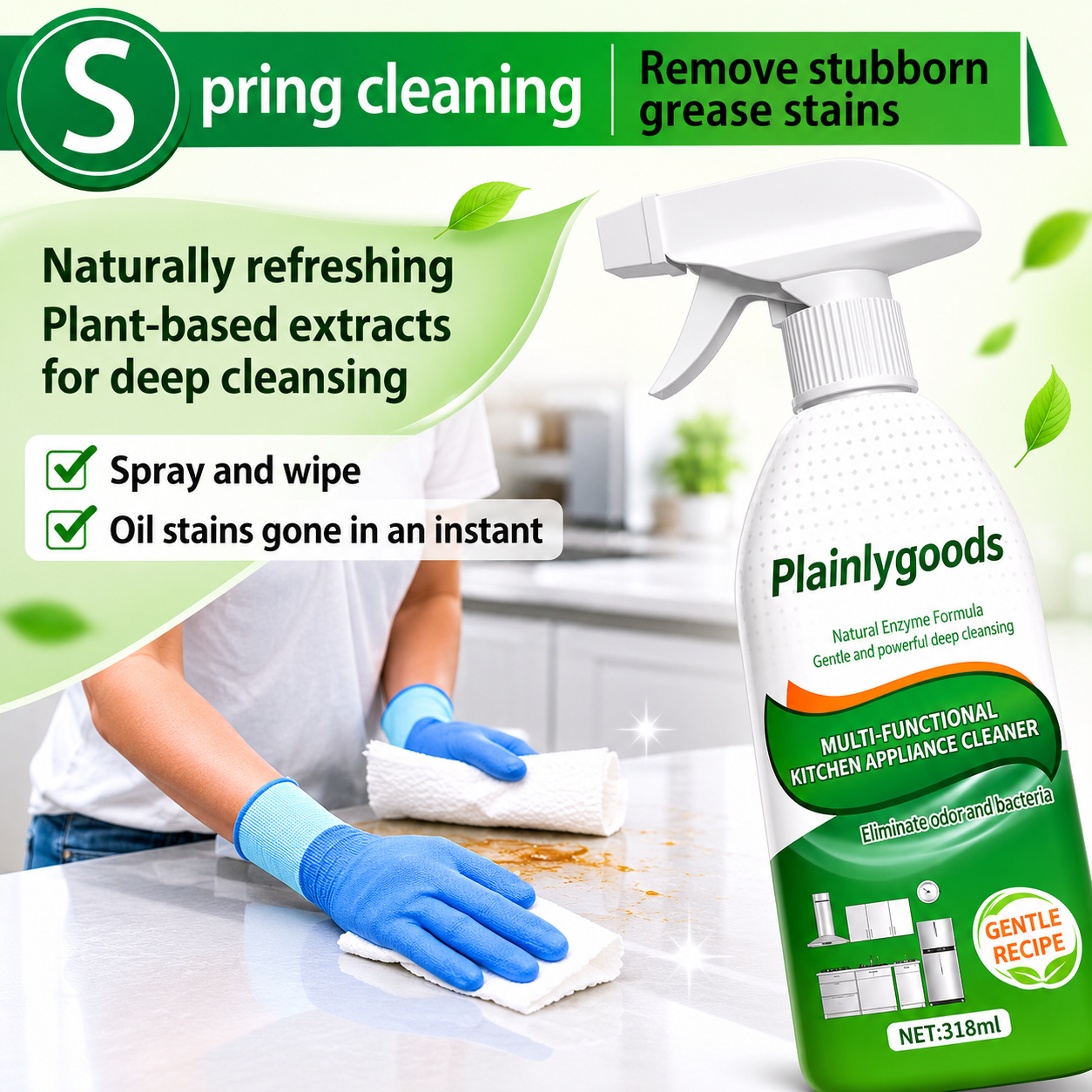 🍋 Kitchen Enzyme Cleaner – Powerful Degreasing, Long-Lasting Freshness   🍋🧽【Flash Sale】