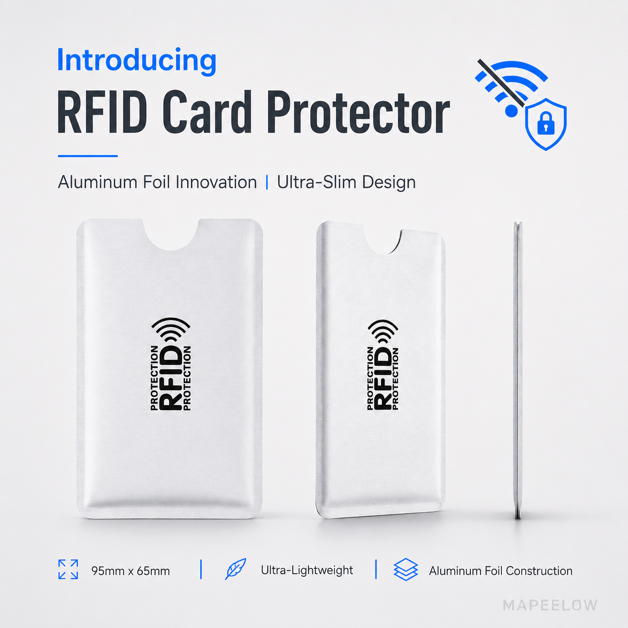 A simple protective sleeve for each card you carry most.