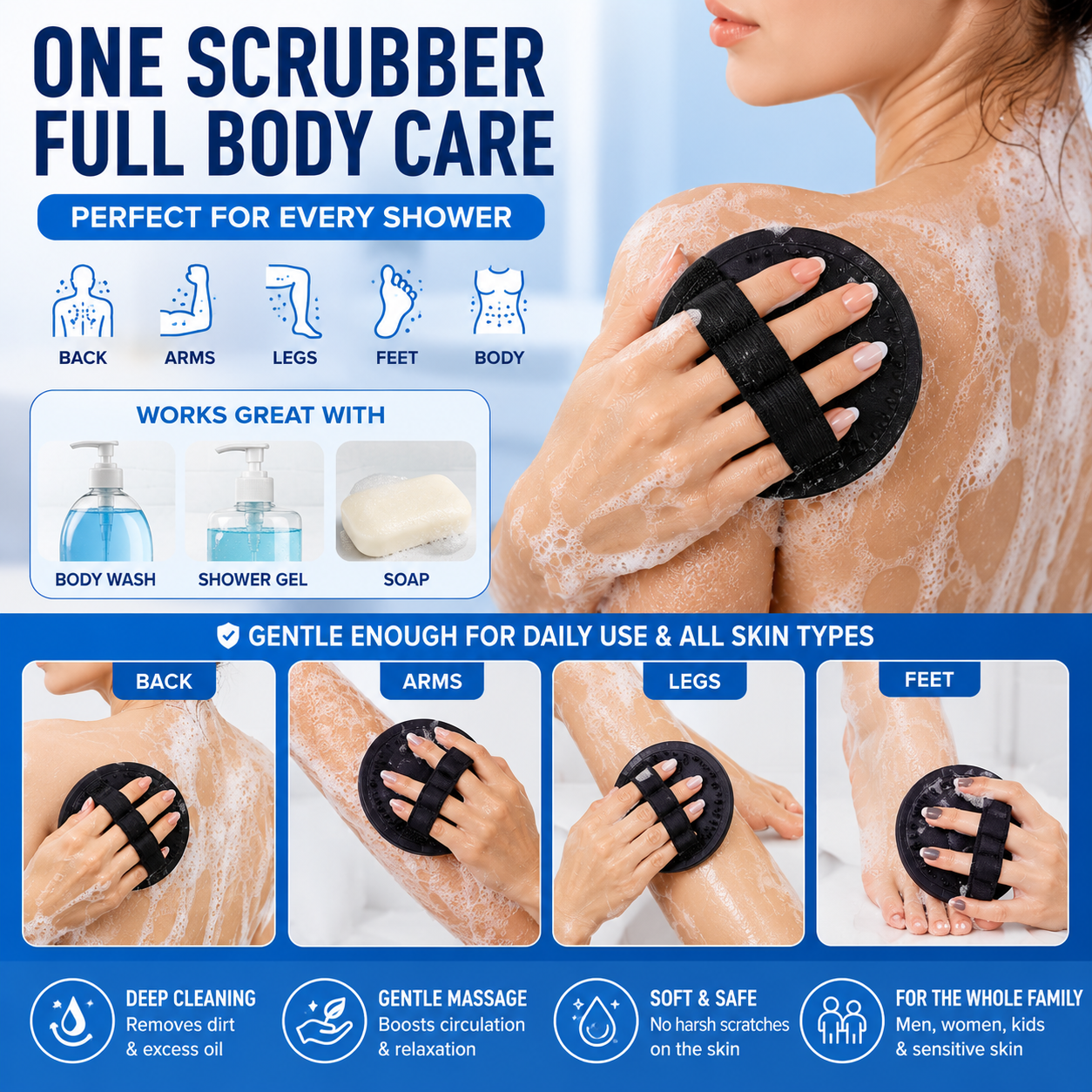 DEEP-EXFOLIATING BODY SCRUBBER