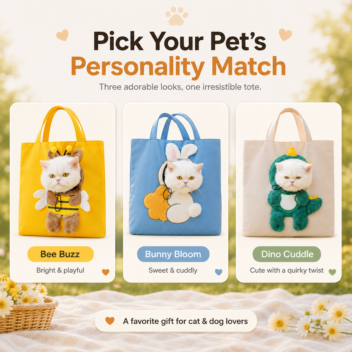 Viral Head-Out Pet Carrier Tote – Cute Shoulder Bag for Cats & Small Dogs