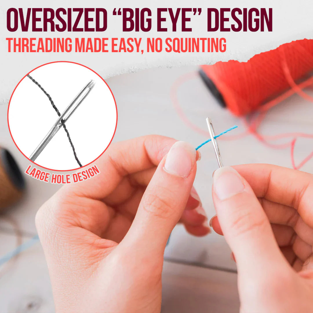 Thread in Seconds Big-Eye Steel Needle Kit (37-Piece)