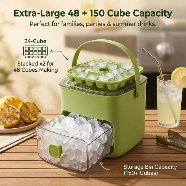 Portable One-Touch Ice Maker
