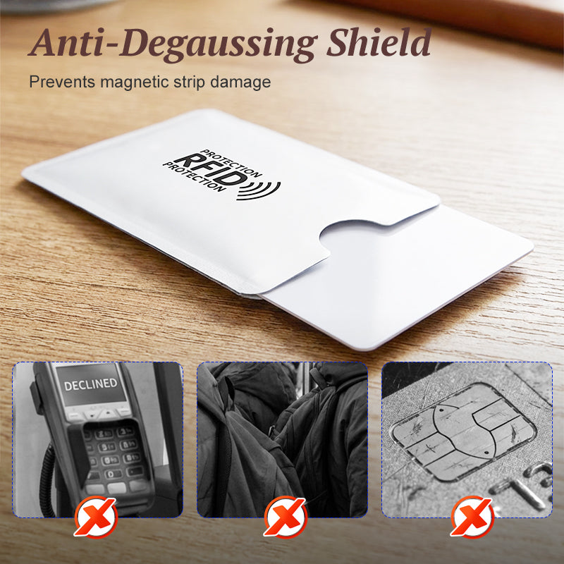 A simple protective sleeve for each card you carry most.