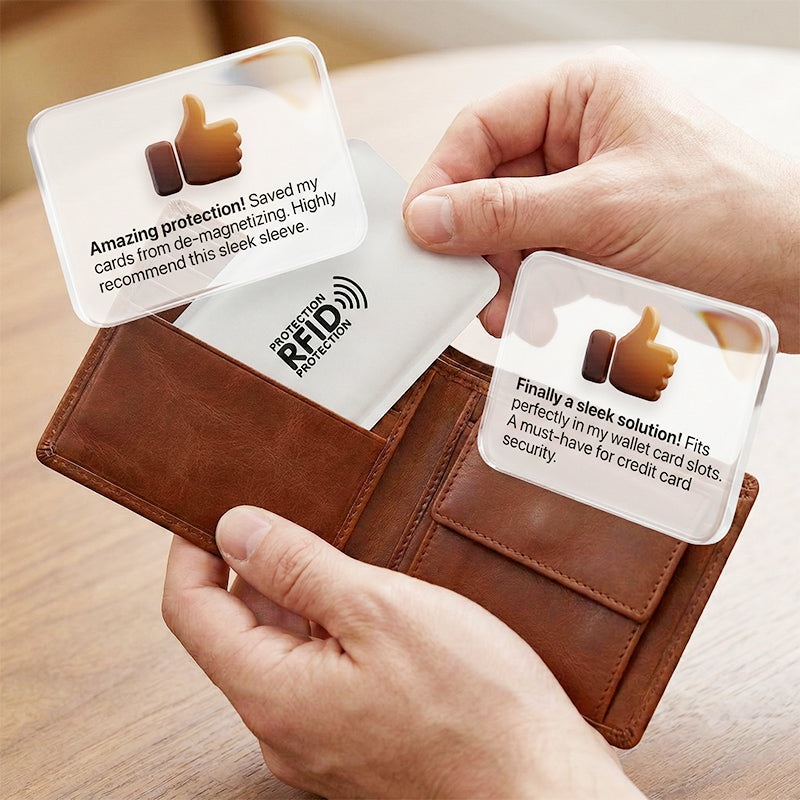 A simple protective sleeve for each card you carry most.