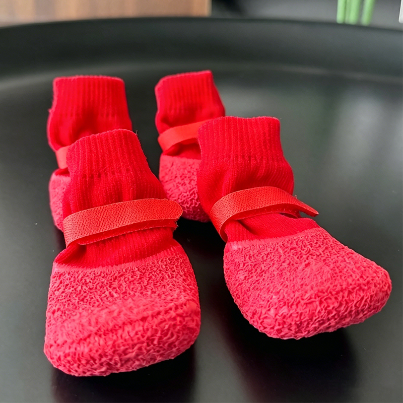 Anti-Slip Dog Shoe Socks – Waterproof Soles & Secure Fit